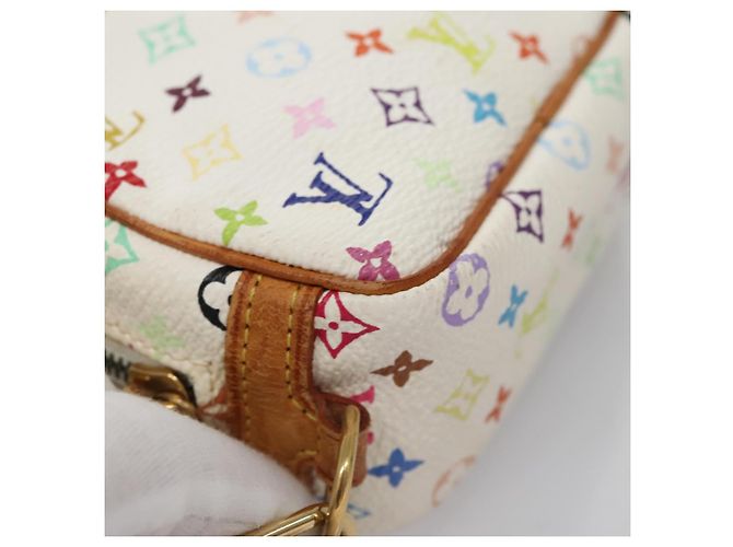 LOUIS VUITTON Pochette Wapity Monogram Multicolore Bianca M58033 Auth 114598V Bianco - vista 7