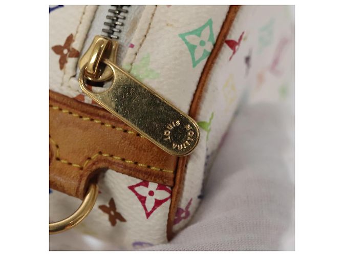 LOUIS VUITTON Pochette Wapity Monogram Multicolore Bianca M58033 Auth 114598V Bianco - vista 9