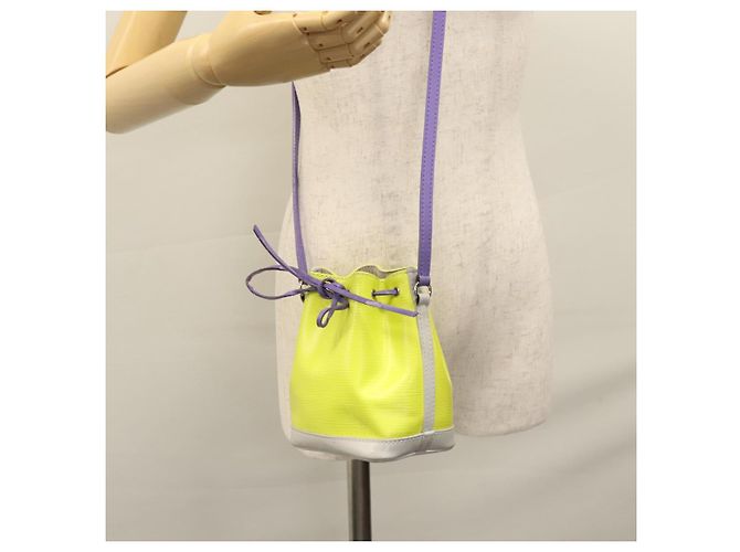 LOUIS VUITTON Borsa a Spalla Epi Nanonoe Gialla M42501 LV Auth 114521V Giallo - vista 21