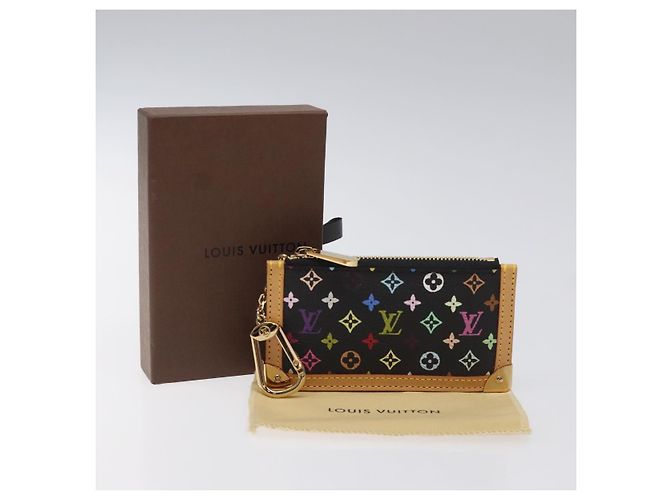 LOUIS VUITTON Monogramm Multicolor Pochette Cles Tasche Schwarz M92654 Auth EC410SV - Ansicht 12