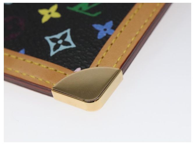 LOUIS VUITTON Monogramm Multicolor Pochette Cles Tasche Schwarz M92654 Auth EC410SV - Ansicht 15