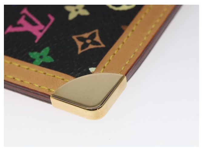 LOUIS VUITTON Monogramm Multicolor Pochette Cles Tasche Schwarz M92654 Auth EC410SV - Ansicht 16
