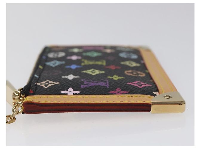 LOUIS VUITTON Monogramm Multicolor Pochette Cles Tasche Schwarz M92654 Auth EC410SV - Ansicht 4