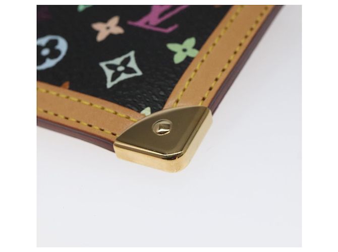 LOUIS VUITTON Monogramm Multicolor Pochette Cles Tasche Schwarz M92654 Auth EC410SV - Ansicht 7