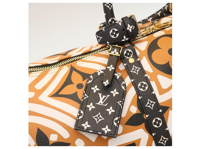 LOUIS VUITTON LV Crafty Keepall Bandouliere 45 Boston Caramel M45473 Auth 29194S Caramello Monogramma - vista 19