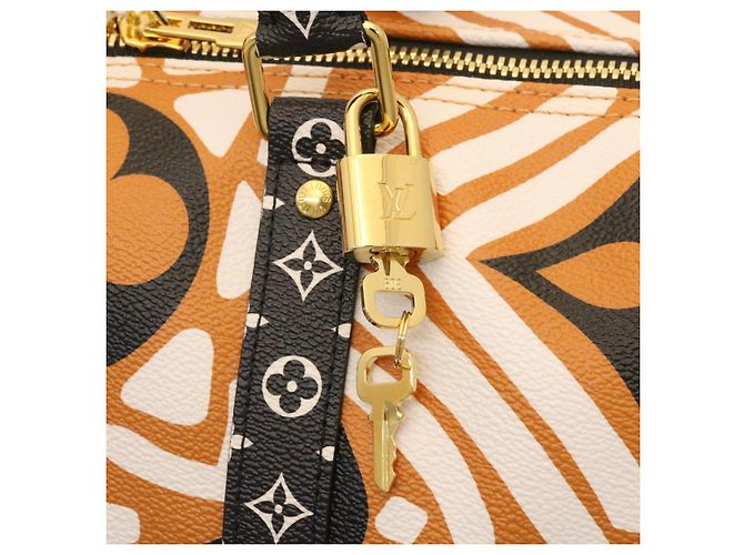LOUIS VUITTON LV Crafty Keepall Bandouliere 45 Boston Caramel M45473 Auth 29194S Caramello Monogramma - vista 20
