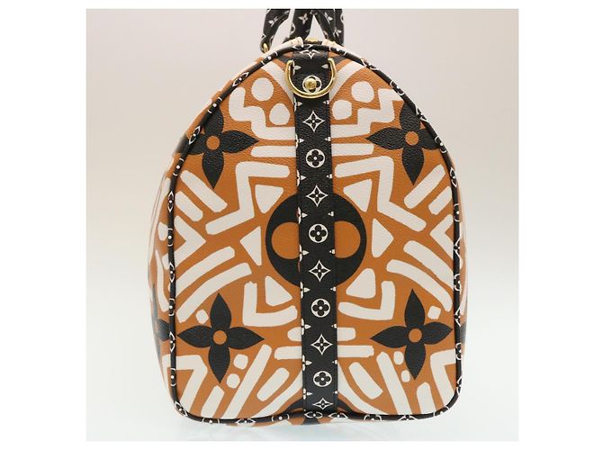 LOUIS VUITTON LV Crafty Keepall Bandouliere 45 Boston Caramel M45473 Auth 29194S Caramello Monogramma - vista 3