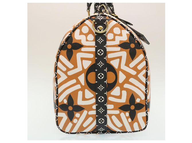 LOUIS VUITTON LV Crafty Keepall Bandouliere 45 Boston Caramel M45473 Auth 29194S Caramello Monogramma - vista 4