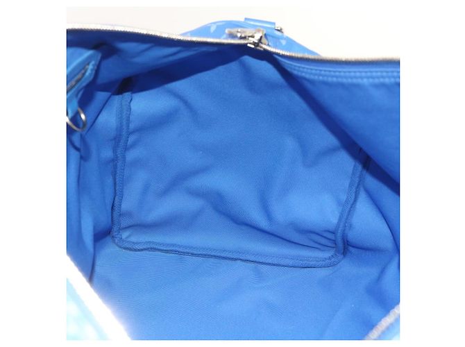 LOUIS VUITTON Borsa Keepall Bandoulière 50 Monogram Clouds M45428 LV Auth 56645S Bianco Blu - vista 20