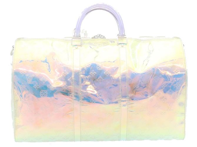 LOUIS VUITTON Monogram Prism Keepall Bandouliere 50 BostonBag M53271 Auth 28628S Multicolore - vista 2