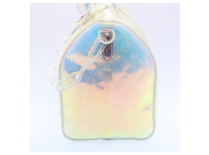 LOUIS VUITTON Monogram Prism Keepall Bandouliere 50 BostonBag M53271 Auth 28628S Multicolore - vista 3