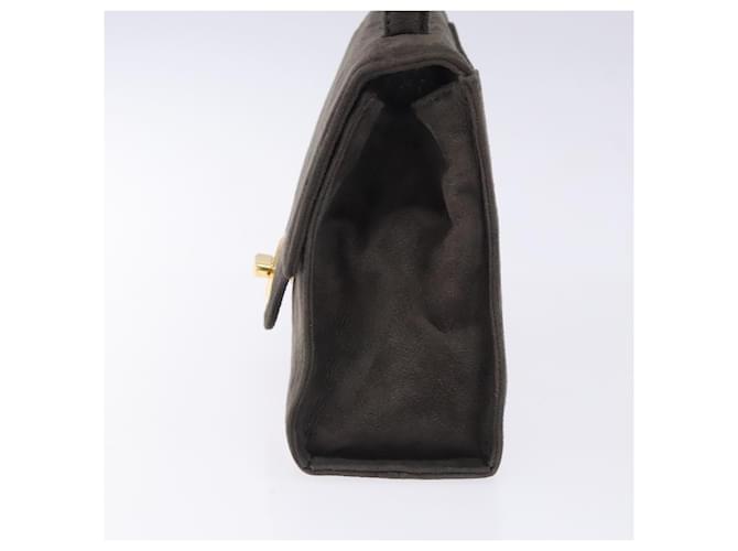 Borsa a mano GIVENCHY in suede grigio e oro Auth bs27976 Marrone D'oro - vista 3