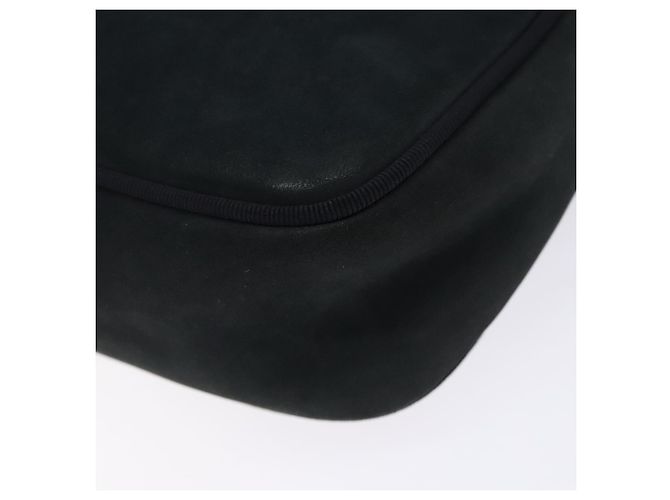 Borsa a Spalla Vala in Camoscio Blu Navy e Oro di Salvatore Ferragamo Auth gh351 - vista 9