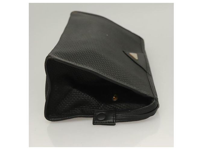SAINT LAURENT Clutch Borsa in Pelle PVC 4Set Nero Grigio Beige Auth bs27239 Marrone - vista 22