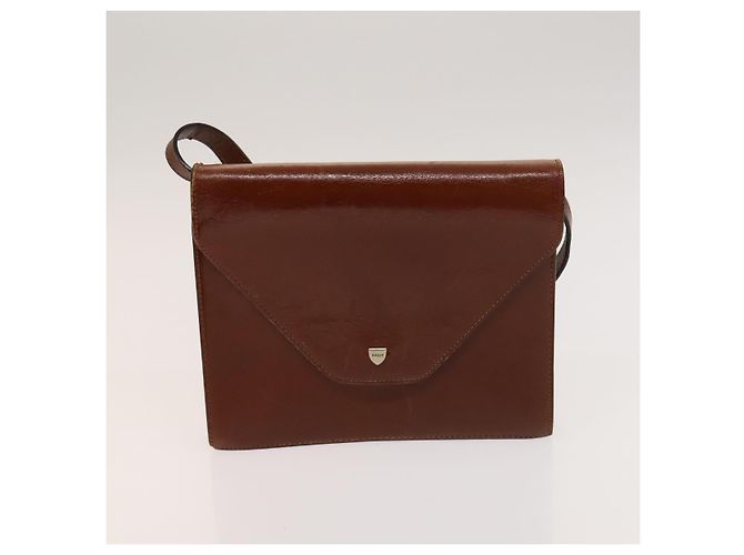 BALLY Borsa a Spalla in Pelle 2 Set Nero Marrone Auth BA3726 - vista 10