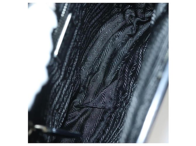 Borsa a Spalla PRADA Nylon Nero Argento Autentica 130183 - vista 10