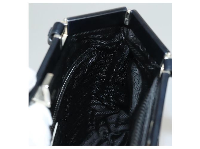 Borsa a Spalla PRADA Nylon Nero Argento Autentica 130183 - vista 21