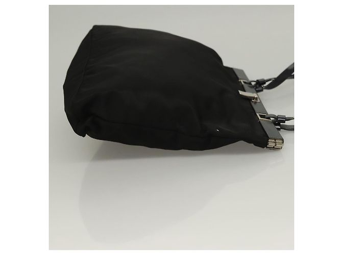 Borsa a Spalla PRADA Nylon Nero Argento Autentica 130183 - vista 3