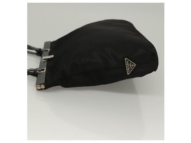 Borsa a Spalla PRADA Nylon Nero Argento Autentica 130183 - vista 4