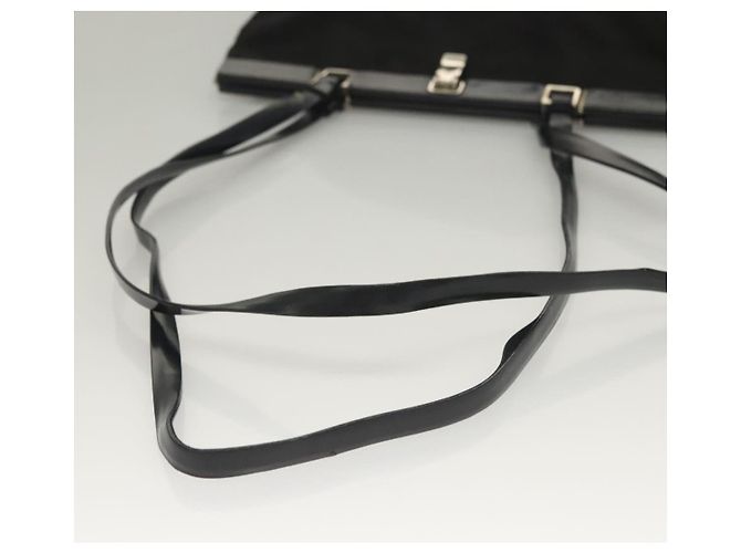 Borsa a Spalla PRADA Nylon Nero Argento Autentica 130183 - vista 7