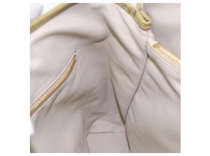 Borsa a mano Vala in pelle grigia e oro Salvatore Ferragamo Auth bs27995 Marrone D'oro - vista 18