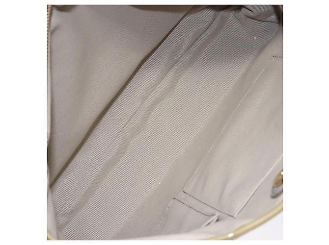 Borsa a mano Vala in pelle grigia e oro Salvatore Ferragamo Auth bs27995 Marrone D'oro - vista 22