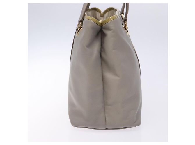 Borsa a mano Vala in pelle grigia e oro Salvatore Ferragamo Auth bs27995 Marrone D'oro - vista 3