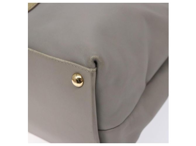 Borsa a mano Vala in pelle grigia e oro Salvatore Ferragamo Auth bs27995 Marrone D'oro - vista 9