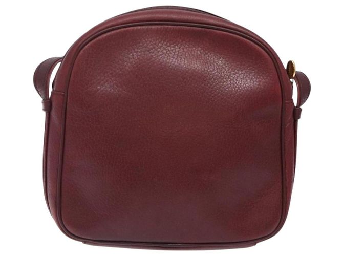 Borsa a Spalla Cartier in Pelle Bordeaux Oro Auth bs28003 D'oro Bordò - vista 2