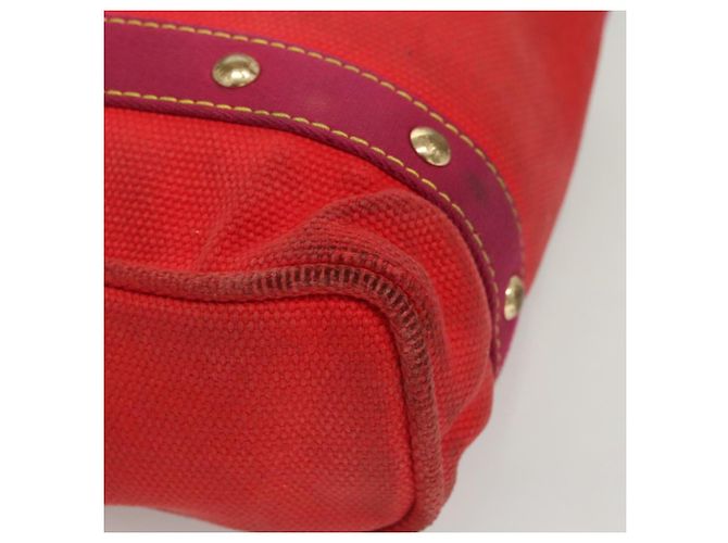 LOUIS VUITTON Antigua Cabas MM Borsa Tote Rossa M40034 LV Auth BA1930 Rosso - vista 10