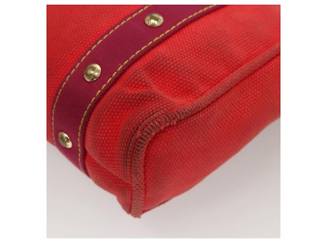 LOUIS VUITTON Antigua Cabas MM Borsa Tote Rossa M40034 LV Auth BA1930 Rosso - vista 13