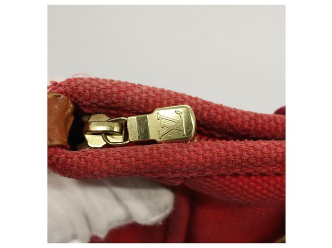 LOUIS VUITTON Antigua Cabas MM Borsa Tote Rossa M40034 LV Auth BA1930 Rosso - vista 16