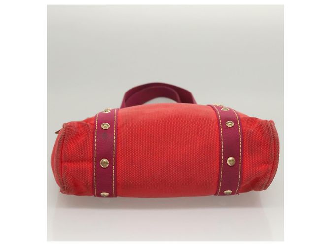 LOUIS VUITTON Antigua Cabas MM Borsa Tote Rossa M40034 LV Auth BA1930 Rosso - vista 9