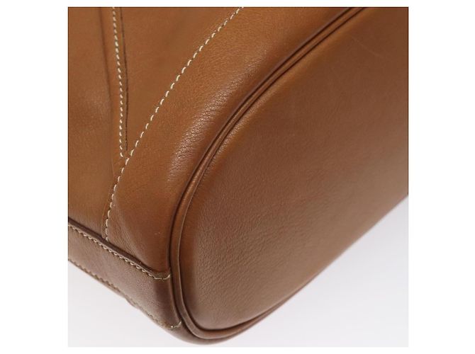 Hermès HERMES Borsa a Spalla Duska Pelle Marrone Oro Auth bs25701 D'oro - vista 11