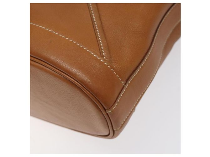Hermès HERMES Borsa a Spalla Duska Pelle Marrone Oro Auth bs25701 D'oro - vista 12