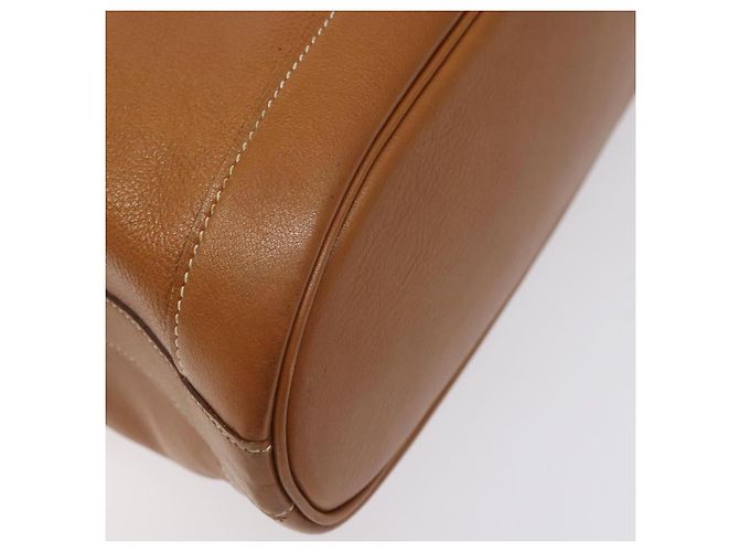 Hermès HERMES Borsa a Spalla Duska Pelle Marrone Oro Auth bs25701 D'oro - vista 13