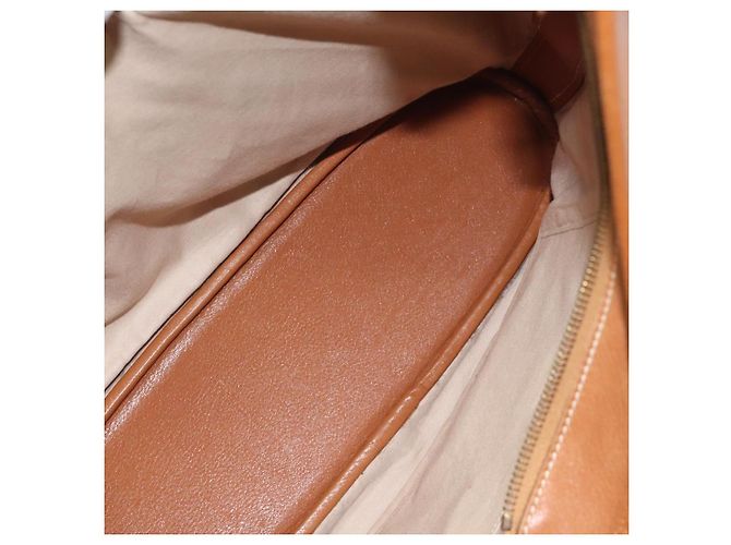 Hermès HERMES Borsa a Spalla Duska Pelle Marrone Oro Auth bs25701 D'oro - vista 17