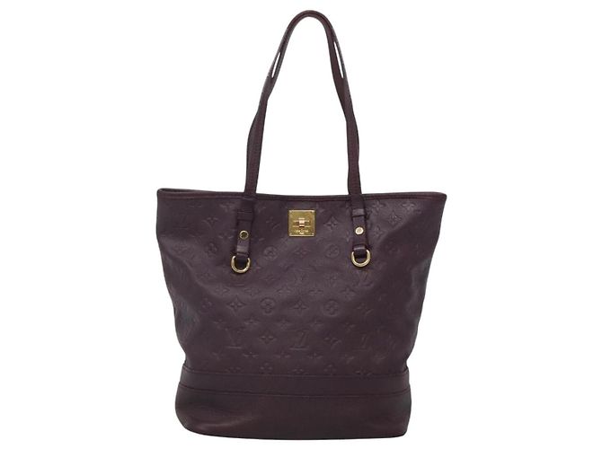 LOUIS VUITTON Borsa Citadines PM Monogram Empreinte Viola M94049 LV Auth bs25756 Porpora - vista 2