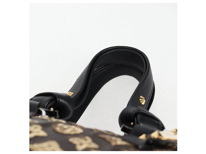 LOUIS VUITTON Borsa Speedy 30 Monogram Eclipse Paillettes Oro M40244 Auth yk18412M D'oro Monogramma - vista 8