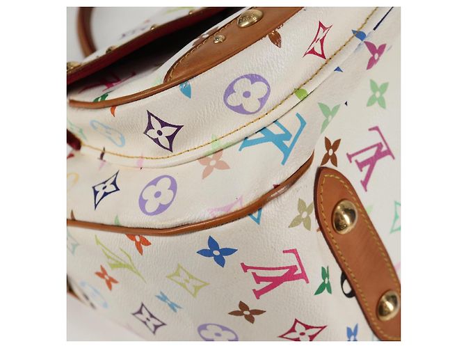 LOUIS VUITTON Bolsa Rita 2way Monograma Multicolor Branco M40125 LV Auth 125339V - vista 10