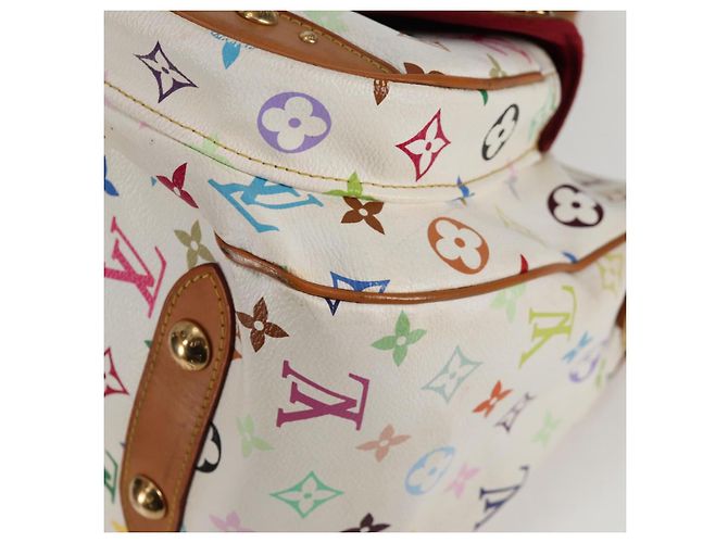 LOUIS VUITTON Bolsa Rita 2way Monograma Multicolor Branco M40125 LV Auth 125339V - vista 11