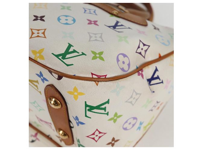 LOUIS VUITTON Bolsa Rita 2way Monograma Multicolor Branco M40125 LV Auth 125339V - vista 13