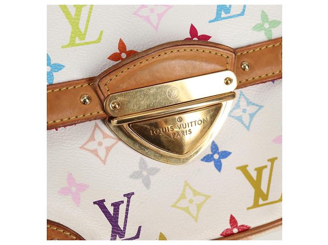 LOUIS VUITTON Bolsa Rita 2way Monograma Multicolor Branco M40125 LV Auth 125339V - vista 16