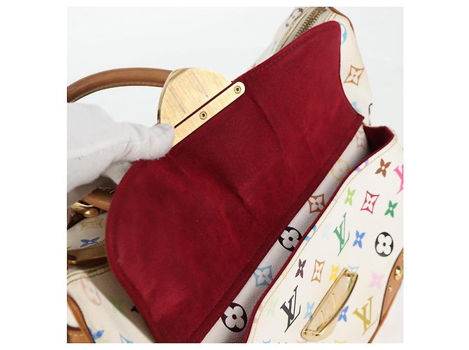 LOUIS VUITTON Bolsa Rita 2way Monograma Multicolor Branco M40125 LV Auth 125339V - vista 17