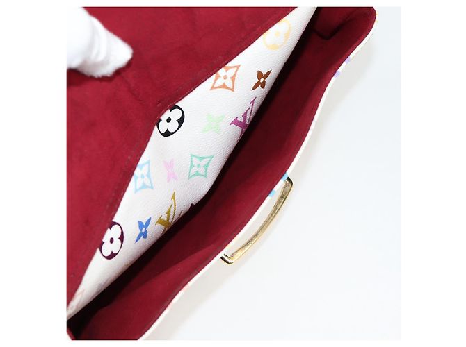 LOUIS VUITTON Bolsa Rita 2way Monograma Multicolor Branco M40125 LV Auth 125339V - vista 18