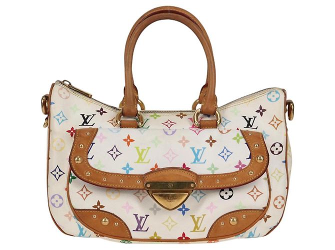 LOUIS VUITTON Bolsa Rita 2way Monograma Multicolor Branco M40125 LV Auth 125339V - vista 2