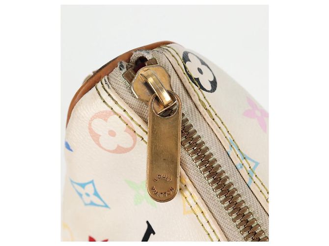 LOUIS VUITTON Bolsa Rita 2way Monograma Multicolor Branco M40125 LV Auth 125339V - vista 20