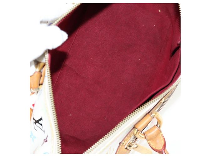 LOUIS VUITTON Bolsa Rita 2way Monograma Multicolor Branco M40125 LV Auth 125339V - vista 22
