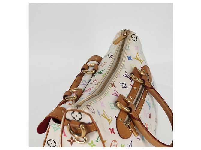 LOUIS VUITTON Bolsa Rita 2way Monograma Multicolor Branco M40125 LV Auth 125339V - vista 6