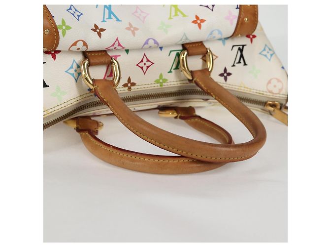 LOUIS VUITTON Bolsa Rita 2way Monograma Multicolor Branco M40125 LV Auth 125339V - vista 7